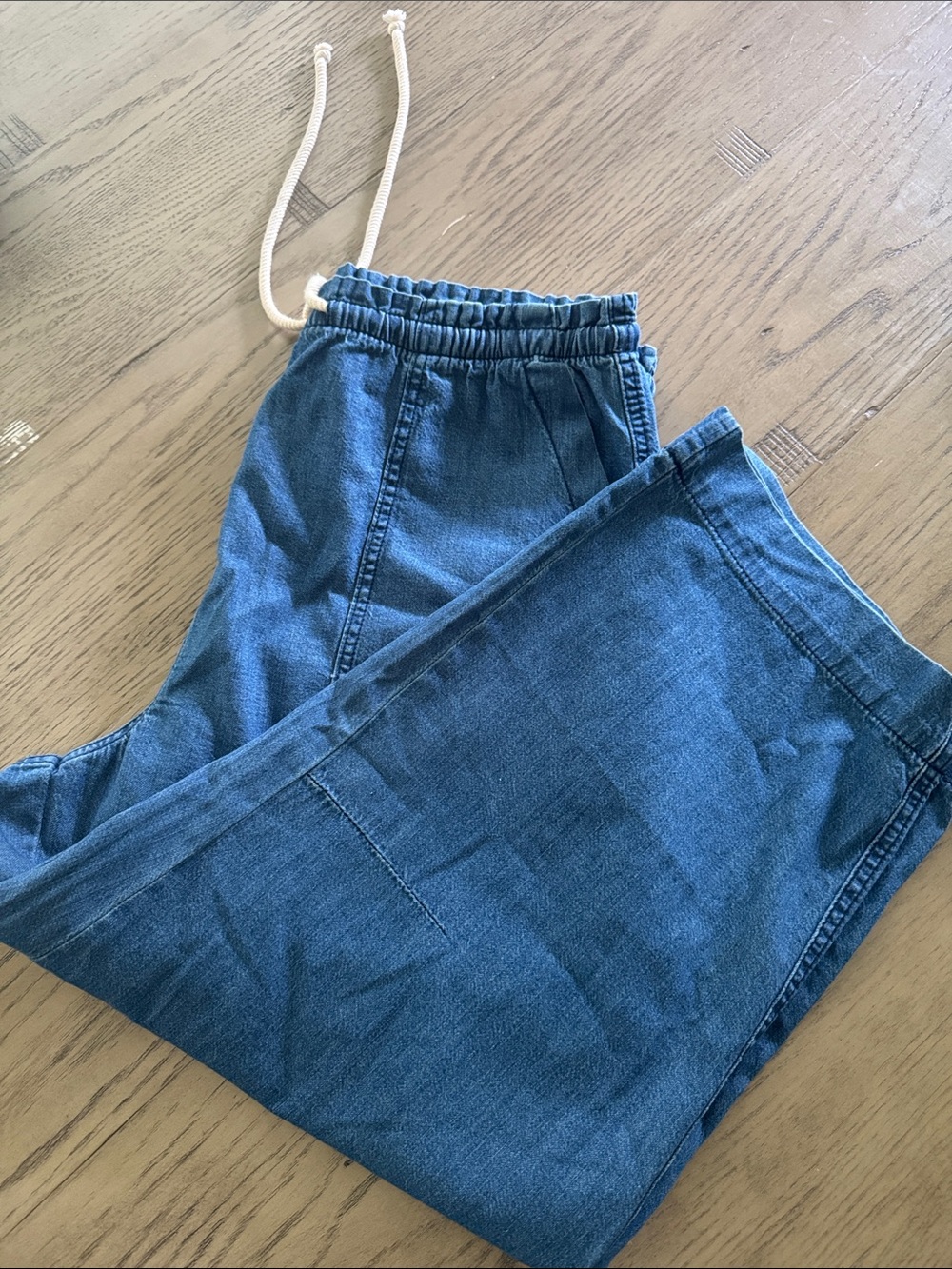 WomensBlue Drawstring Casual Shorts